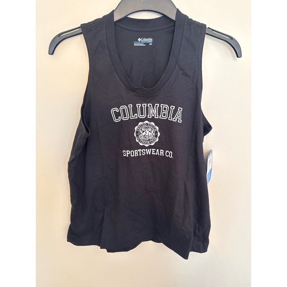 Columbia North Cascades Tank Top Black Graphic Sportswear AL0844-011 Small NWT